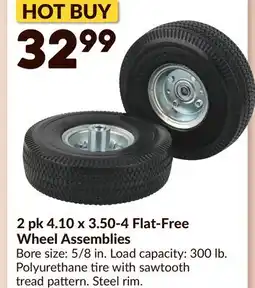 Princess Auto 2 pk 4.10 x 3.50-4 Flat-Free Wheel Assemblies offer