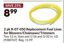 Princess Auto 2 pk R-07-050 Replacement Fuel Lines for Blowers/Chainsaws/Trimmers offer