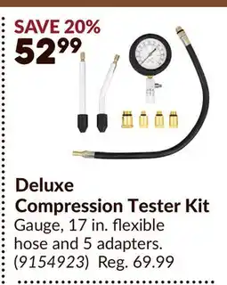 Princess Auto Deluxe Compression Tester Kit offer