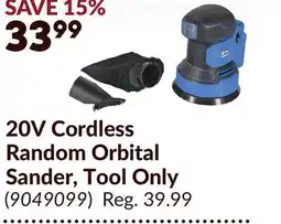 Princess Auto 20V Cordless Random Orbital Sander offer