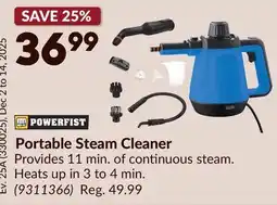 Princess Auto Portable Steam Cleaner offer