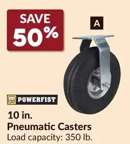 Princess Auto 10 in. Pneumatic Casters Rigid offer