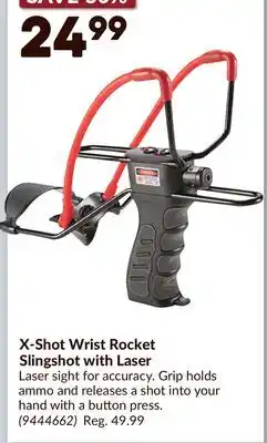 Princess Auto X-Shot Wrist Rocket Slingshot with Laser offer