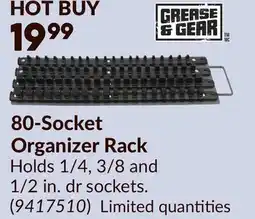 Princess Auto 80-Socket Organizer Rack offer