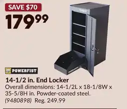 Princess Auto 14-1/2 in. End Locker offer