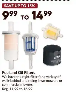 Princess Auto Fuel and Oil Filters offer