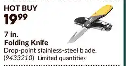 Princess Auto 7 in. Folding Knife offer