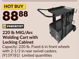 Princess Auto 220 lb MIG/Arc Welding Cart with Locking Cabinet offer