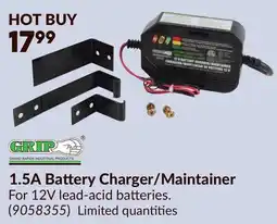 Princess Auto 1.5A Battery Charger/Maintainer offer