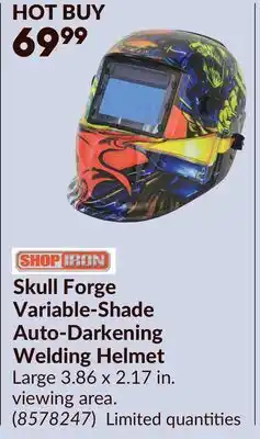 Princess Auto Skull Forge Variable-Shade Auto-Darkening Welding Helmet offer