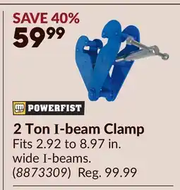 Princess Auto 2 Ton I-beam Clamp offer