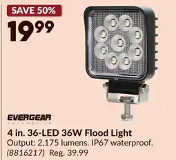 Princess Auto 4 in. 36-LED 36W Flood Light offer