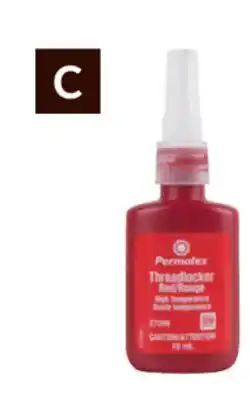 Princess Auto Threadloackers Red High-Temp/High-Strength offer