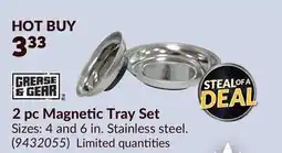 Princess Auto GREASE & GEAR 2 pc Magnetic Tray Set offer