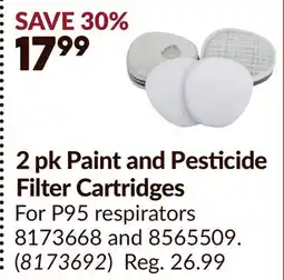 Princess Auto 2 pk Paint and Pesticide Filter Cartridges offer