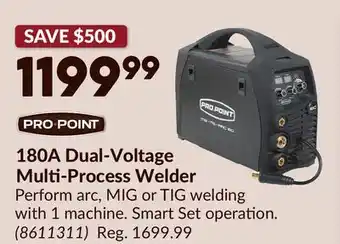 Princess Auto 180A Dual-Voltage Multi-Process Welder offer