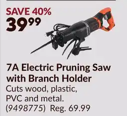 Princess Auto 7A Electric Pruning Saw with Branch Holder offer