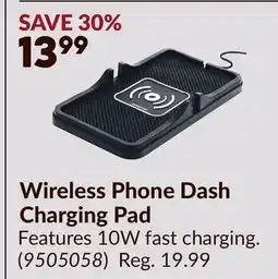 Princess Auto Wireless Phone Dash Charging Pad offer