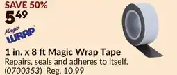 Princess Auto 1 in. x 8 ftMagic Wrap Tape offer
