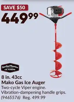 Princess Auto 8 in. 43cc Mako Gas Ice Auger offer