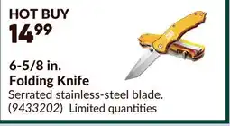 Princess Auto CAT 6-5/8 in. Folding Knife offer
