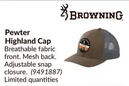 Princess Auto BROWNING Pewter Highland Cap offer