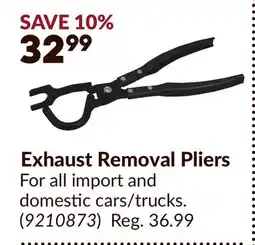 Princess Auto Exhaust Removal Pliers offer