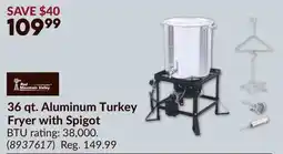 Princess Auto 36 qt. Aluminum Turkey Fryer with Spigot offer