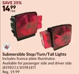 Princess Auto Submersible Stop/Turn/Tail Lights offer