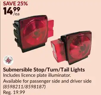 Princess Auto Submersible Stop/Turn/Tail Lights offer