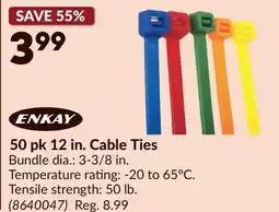 Princess Auto 50 pk 12 in. Cable Ties offer