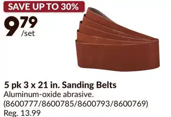Princess Auto 5 pk 3 x 21 in. Sanding Belts offer