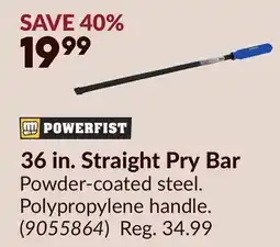 Princess Auto 36 in. Straight Pry Bar offer