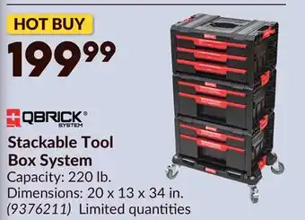Princess Auto QBRICK Stackable Tool Box System offer