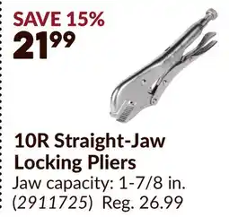 Princess Auto IRWIN 10R Straight-Jaw Locking Pliers offer