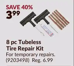 Princess Auto 8 pc Tubeless Tire Repair Kit offer