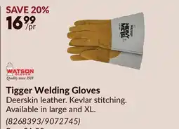Princess Auto Tigger Welding Gloves offer
