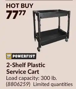 Princess Auto 2-Shelf Plastic Service Cart offer