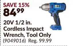Princess Auto POWERFIST 20V 1/2 in. Cordless Impact Wrench offer