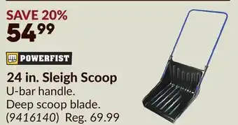 Princess Auto 24 in. Sleigh Scoop offer