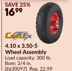 Princess Auto 4.10 x 3.50-5 Wheel Assembly offer