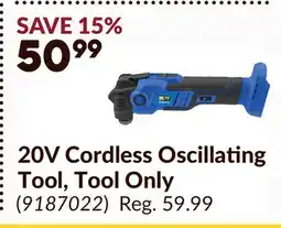 Princess Auto 20V Cordless Oscillating Tool, Tool Only offer