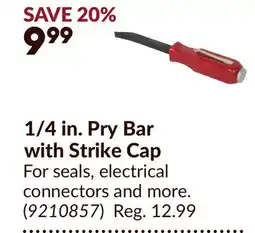 Princess Auto 1/4 in. Pry Bar with Strike Cap offer