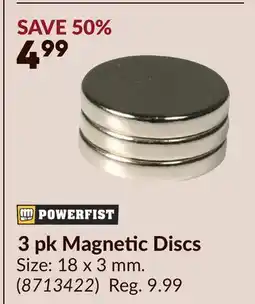 Princess Auto 3 pk Magnetic Discs offer