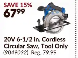 Princess Auto 20V 6-1/2 in. Cordless Circular Saw, Tool Only offer