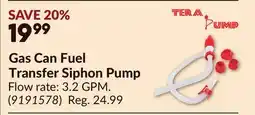 Princess Auto Gas Can Fuel Transfer Siphon Pump offer
