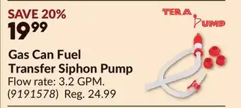 Princess Auto Gas Can Fuel Transfer Siphon Pump offer