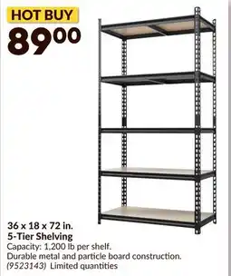Princess Auto 36 x 18 x 72 in. 5-Tier Shelving offer