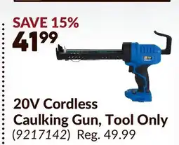 Princess Auto 20V Cordless Caulking Gun offer