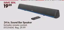 Princess Auto 24 in. Sound Bar Speaker offer